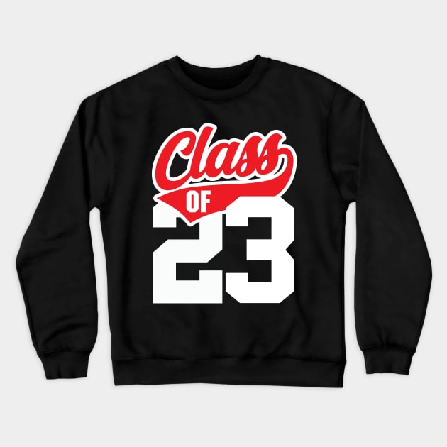 Class of 23 Graduate Vintage Athletic Graduation 2023 Crewneck Sweatshirt by DetourShirts